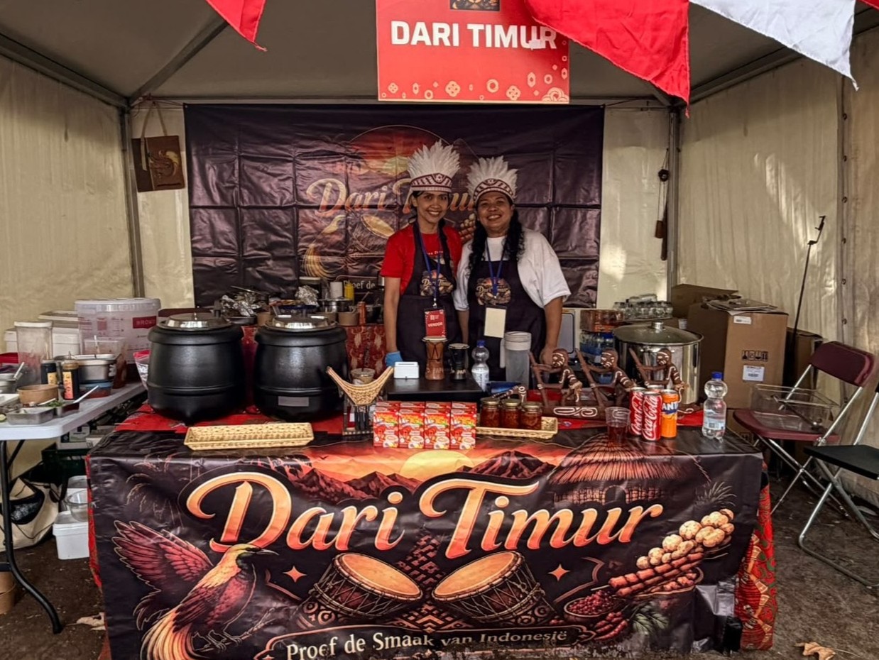 Our stall at the Indonesian independence day ceremony at SIDH Wassenaar